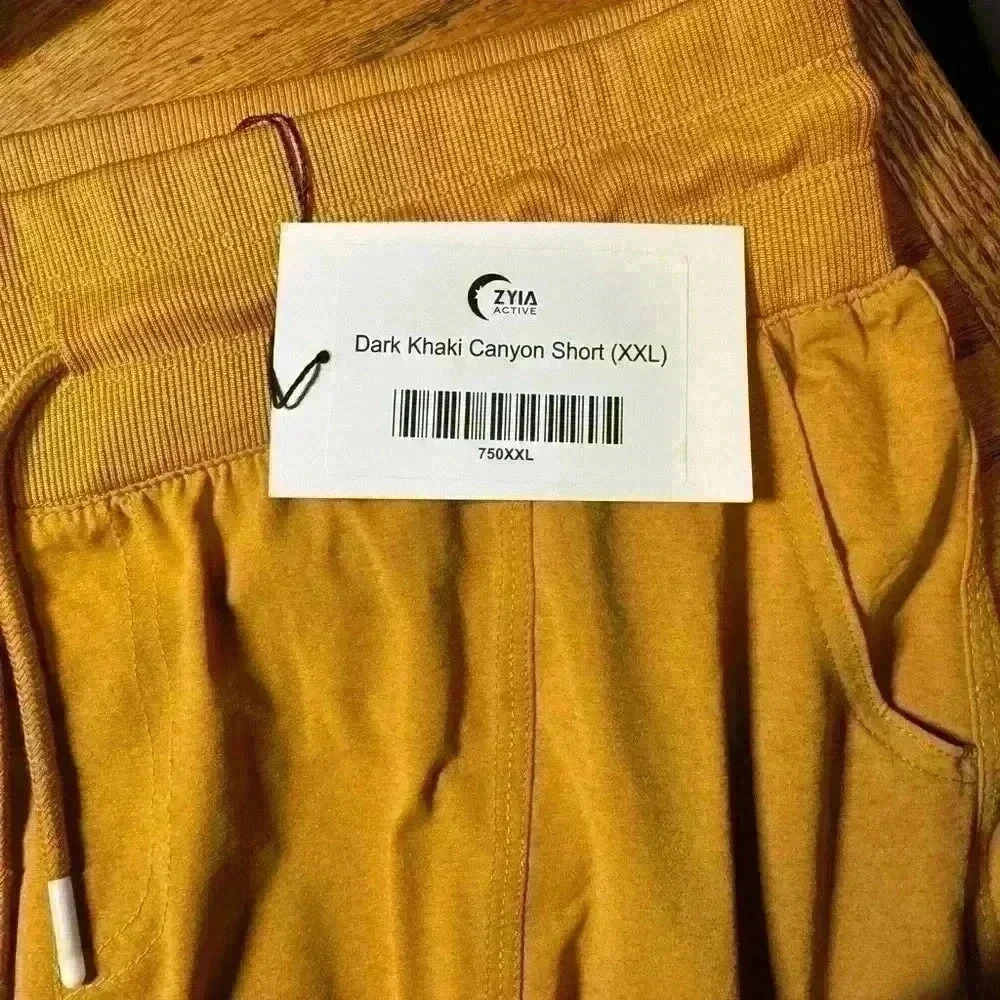 ZYIA‎ Dark Khaki Canyon Shorts size XXL New - Picture 2 of 2